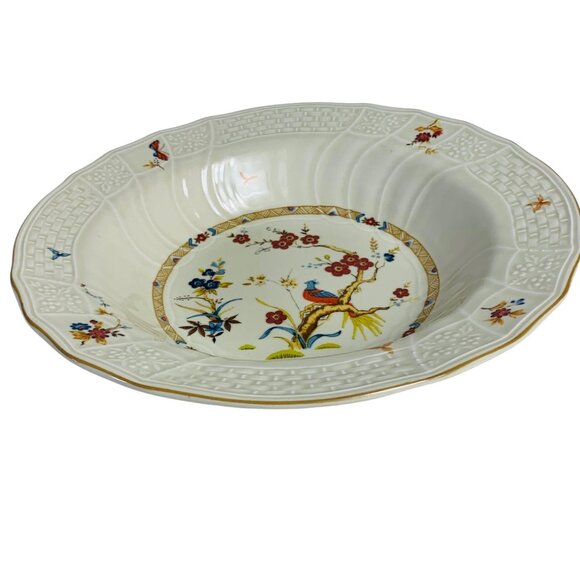 Mikasa Shangri La Serving Bowl 10" Bird Floral Butterfly Design VTG Decorative - Picture 4 of 12